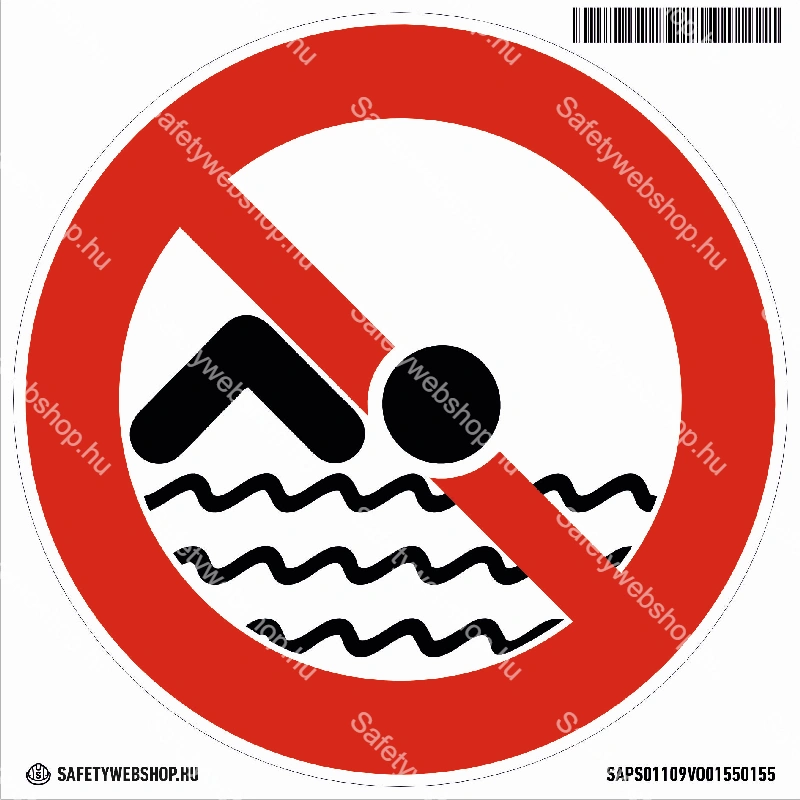 Fürödni tilos! matrica (piktogram)