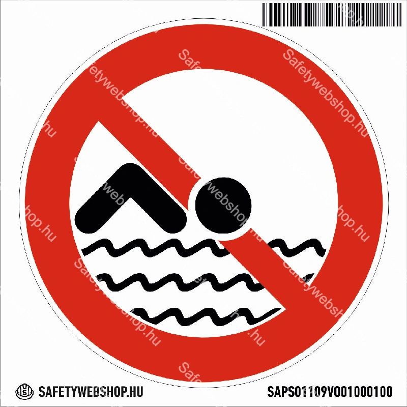 Fürödni tilos! matrica (piktogram) - Image 4