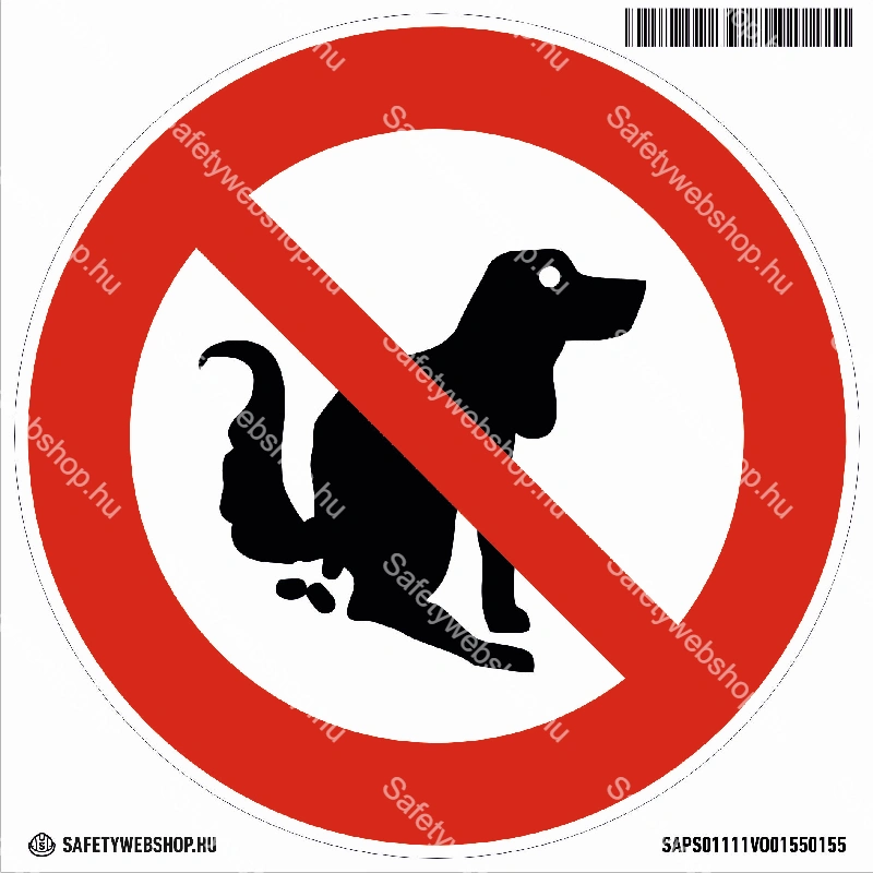 Nem kutya WC! matrica (piktogram)