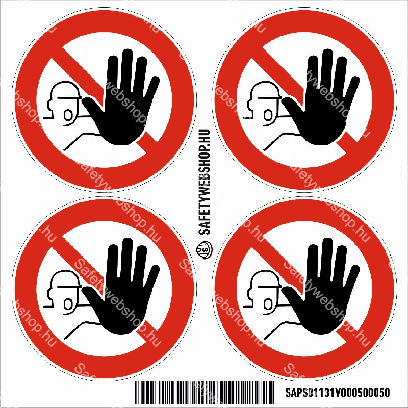 Illetékteleneknek belépni tilos! matrica (piktogram) - Image 3