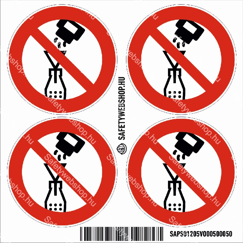 A flakonba idegen anyagot tölteni tilos! matrica (piktogram) - Image 3