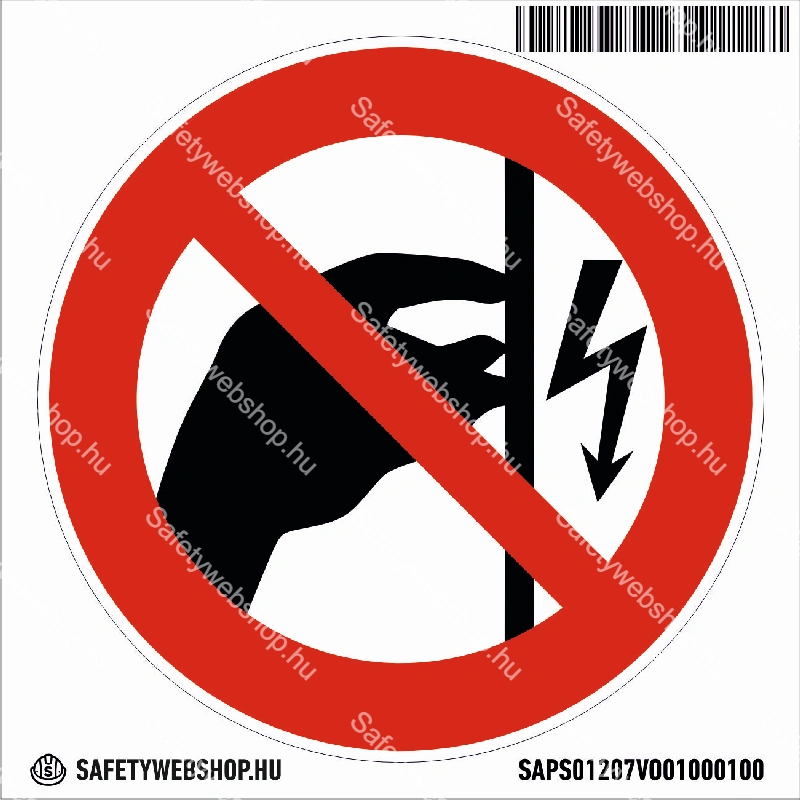Feszültség alatt! Megérinteni tilos! matrica (piktogram) - Image 4