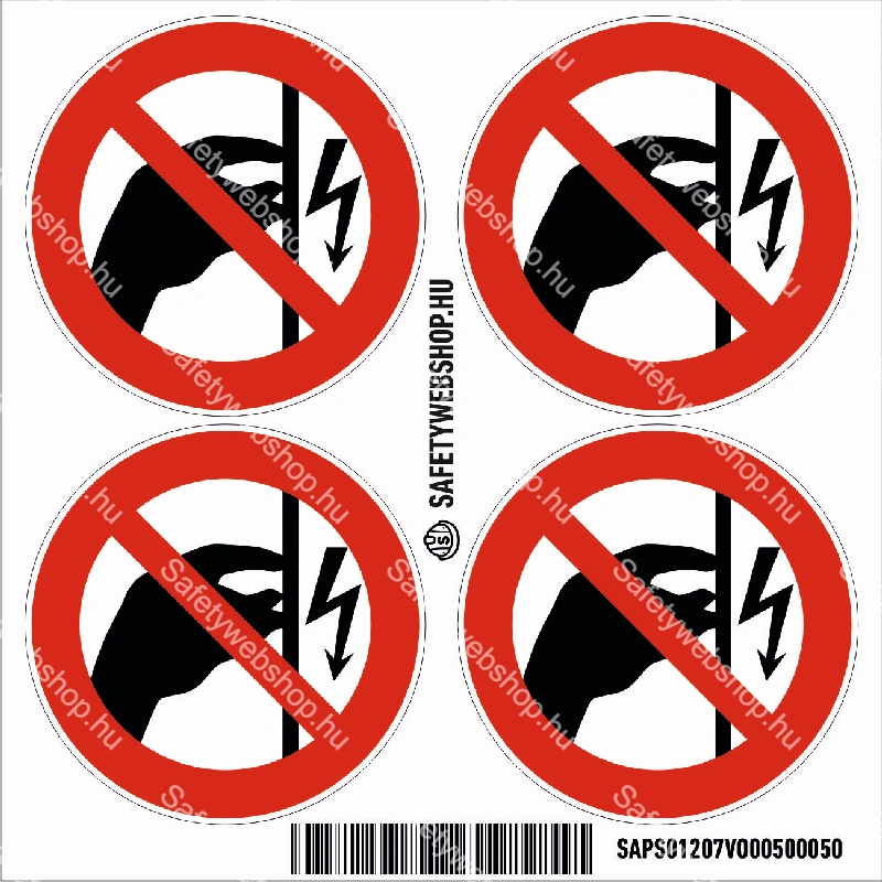 Feszültség alatt! Megérinteni tilos! matrica (piktogram) - Image 3