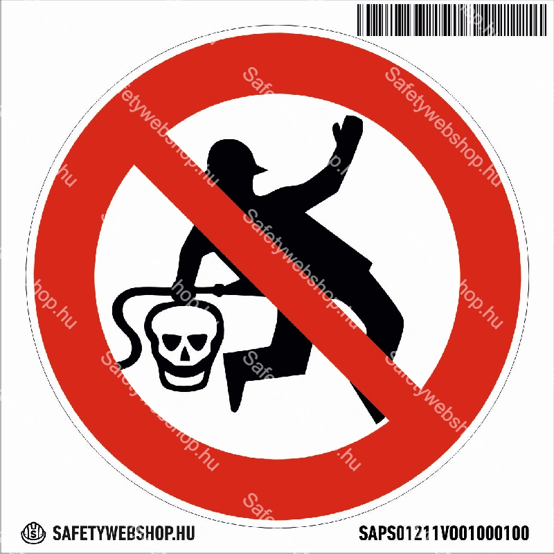 Munkaruhát sűrített levegővel tisztítani tilos! matrica (piktogram) - Image 4