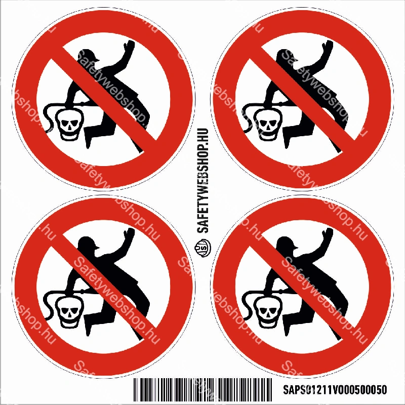 Munkaruhát sűrített levegővel tisztítani tilos! matrica (piktogram) - Image 3