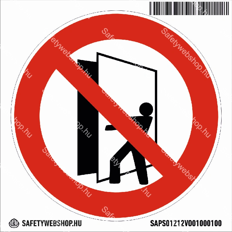 Az ajtót üzem közben kinyitni tilos! matrica (piktogram) - Image 4