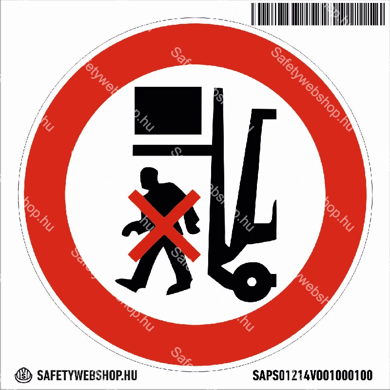 Felemelt teher alatt tartózkodni tilos! matrica (piktogram) - Image 4