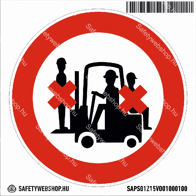 Személyt szállítani tilos! matrica (piktogram) - Image 4