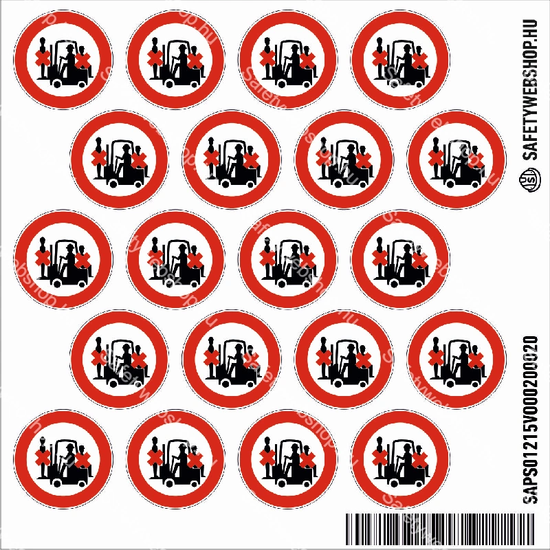 Személyt szállítani tilos! matrica (piktogram) - Image 2