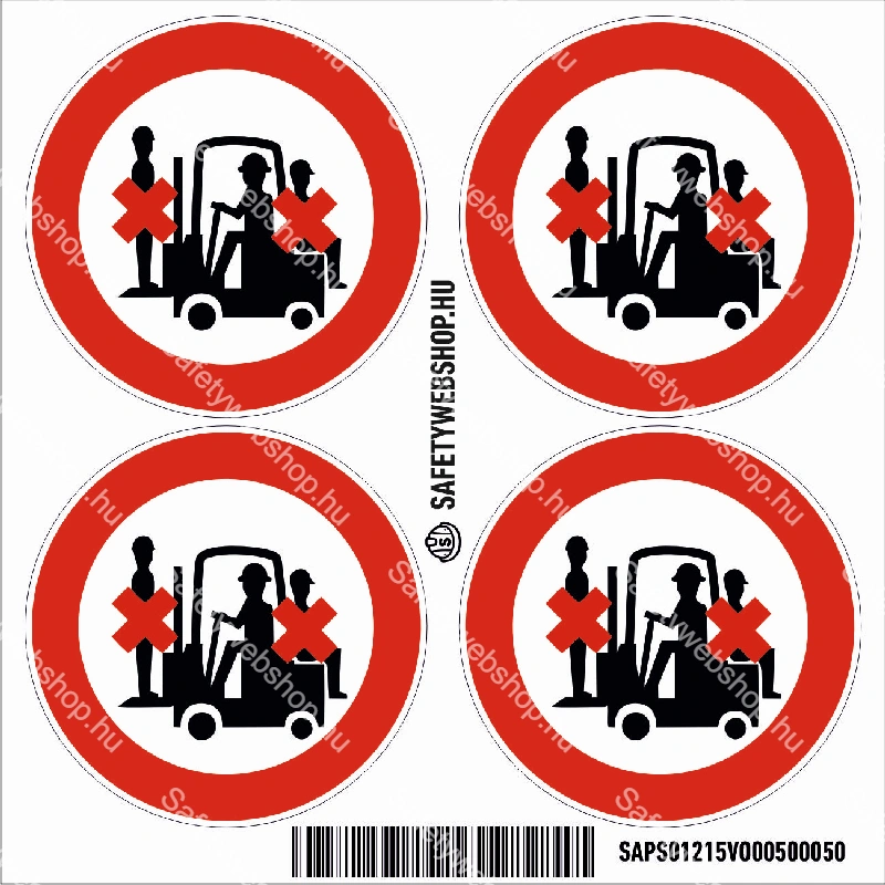 Személyt szállítani tilos! matrica (piktogram) - Image 3