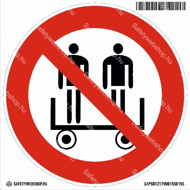 A kocsin utazni tilos! matrica (piktogram)