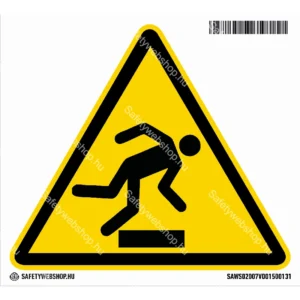 Botlásveszély! matrica (ISO 7010-W007 piktogram)