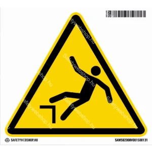 Zuhanásveszély! matrica (ISO 7010-W008 piktogram)
