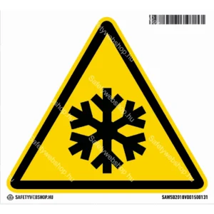Alacsony hőmérséklet matrica (ISO 7010-W010 piktogram)