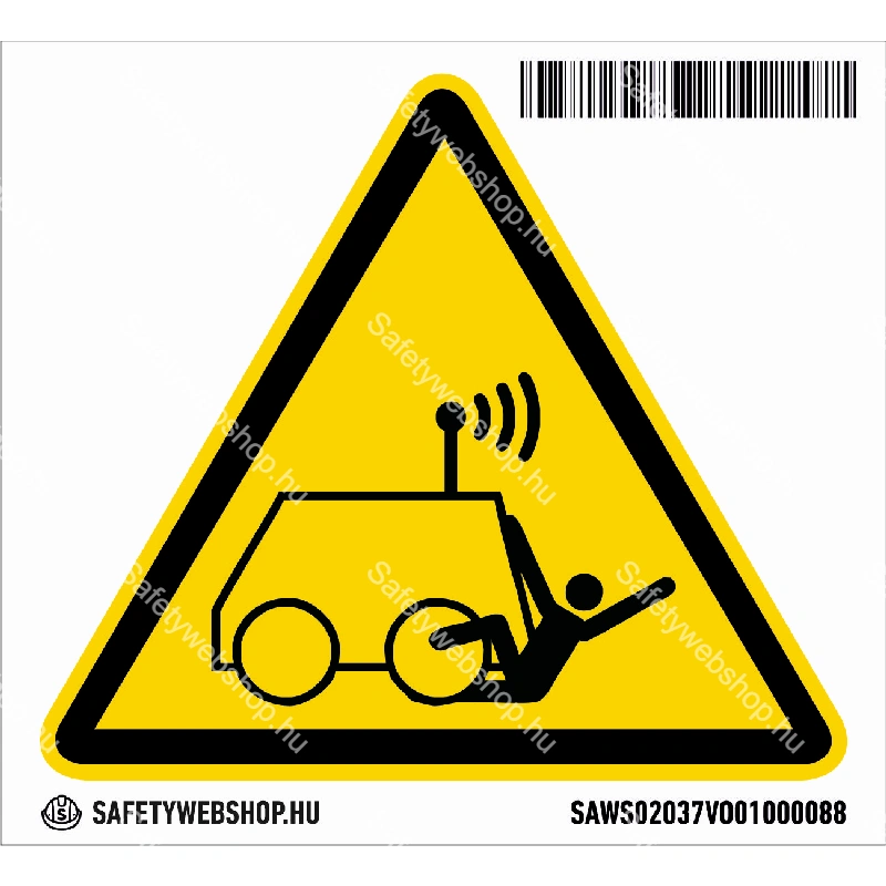 Távirányítású eszközök közlekedése matrica (ISO 7010-W037 piktogram) - Image 4