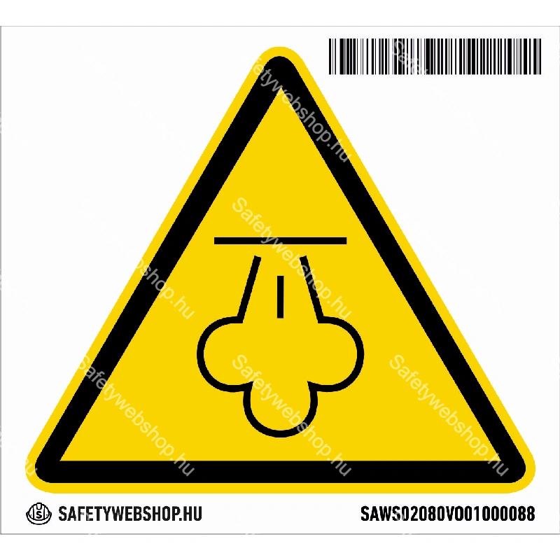 Forró gőz! matrica (ISO 7010-W080 piktogram) - Image 4