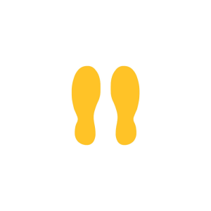 SafetyStripe Smooth alakzat, Cipő, 240 mm x 90 mm